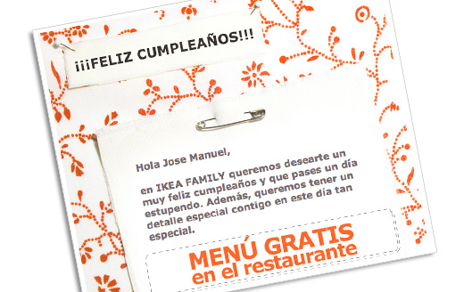 Feliz Cumpleaños de parte de Ikea